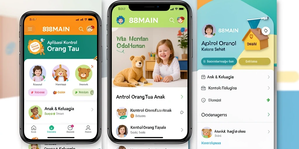Antarmuka aplikasi yang sederhana dan intuitif untuk kontrol orang tua.