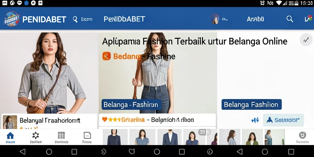 Tampilan antarmuka PENIDABET yang modern dan stylish.