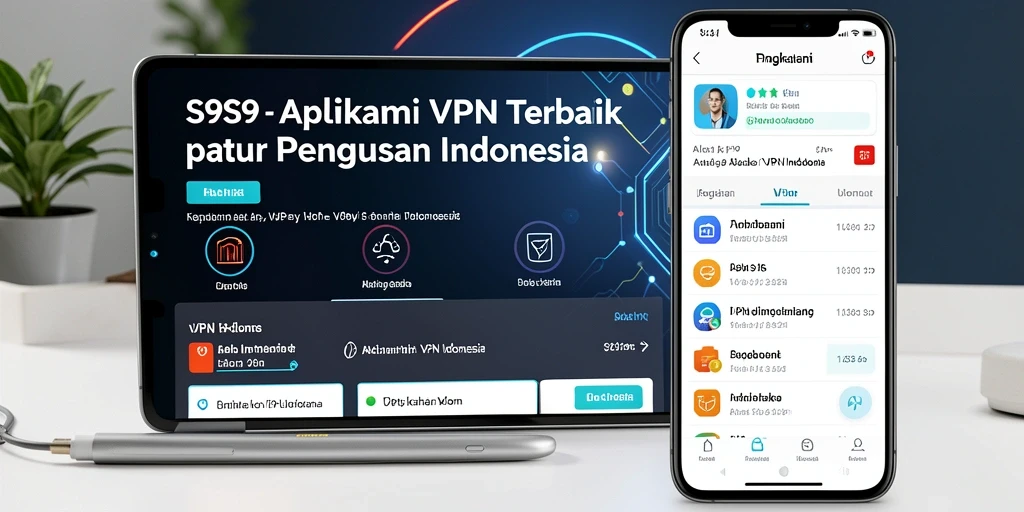 Tampilan antarmuka S9S9 yang sederhana dan fungsional untuk pengguna VPN.