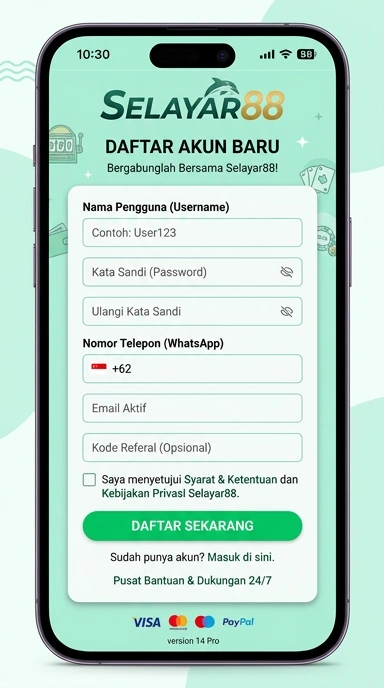 Cara Registrasi Akun Baru Selayar88 untuk Pengguna Android